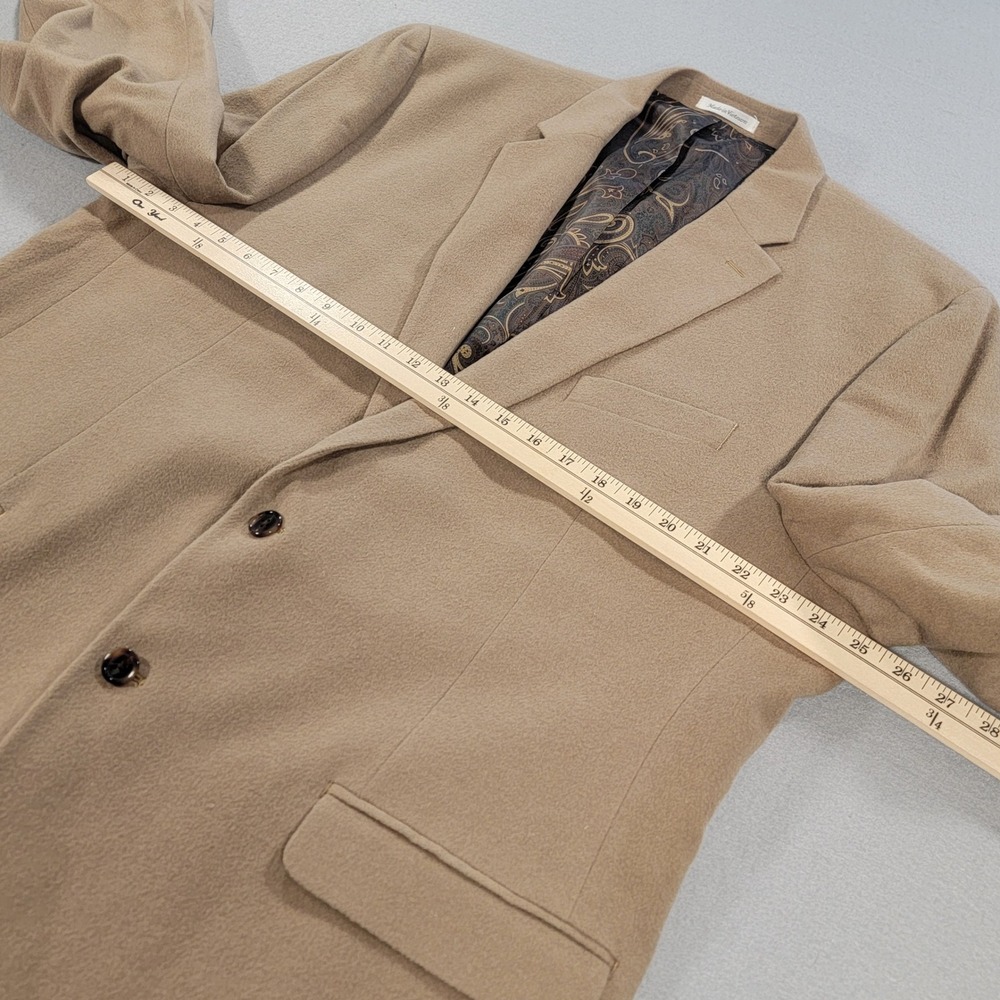 Lauren Ralph Lauren Blazer Wool Silk Cashmere Sport Coat Tan Classic Men's 50L - Picture 5 of 10